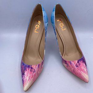 FSJ pointed toe print high heels